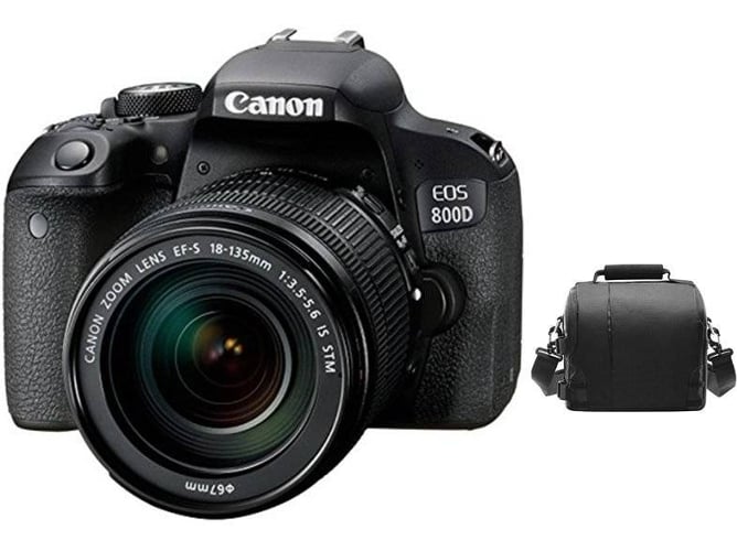 Kit Cámara Réflex CANON EOS 800D EF-S 18-135mm F3.5-5.6 IS STM+ Bolsa