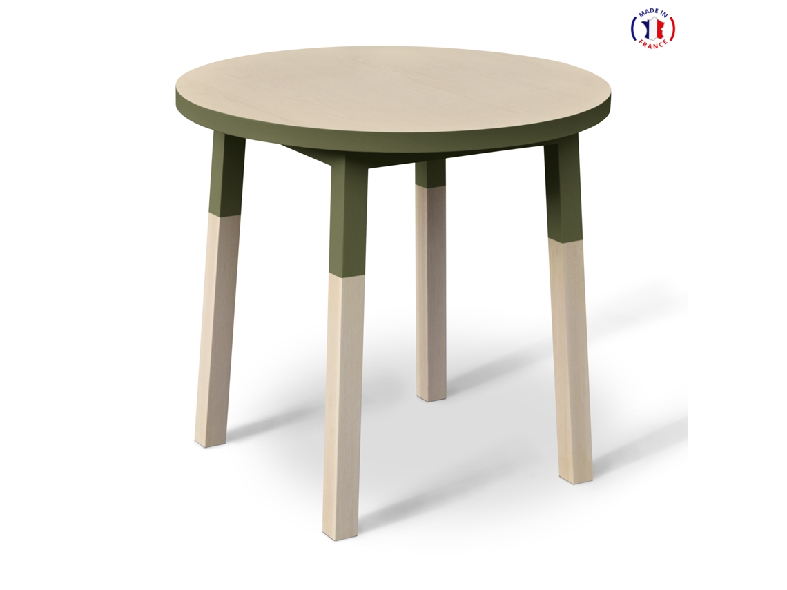 Mesa Redonda MON PETIT MEUBLE FRANÇAIS (Marrón - Madera - 140 x 75 x 45 cm)