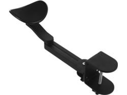 Reposabrazos ergonómico ajustable para escritorio con extensión giratoria y reposamuñecas, negro. Reposabrazos ergonómico ajustable Gokoco