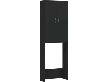 vidaXL Armario de lavadora negro 64x25,5x190 cm