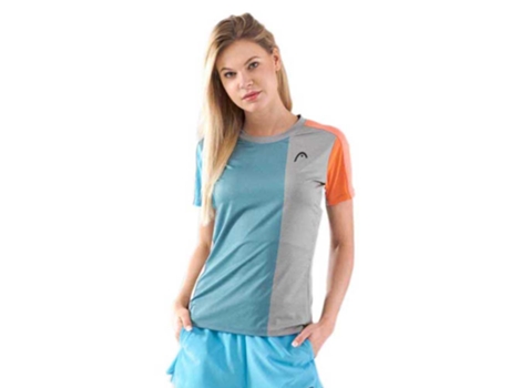 Camiseta de Mujer para Pádel HEAD RACKET Tech Cinzento Azul (S)