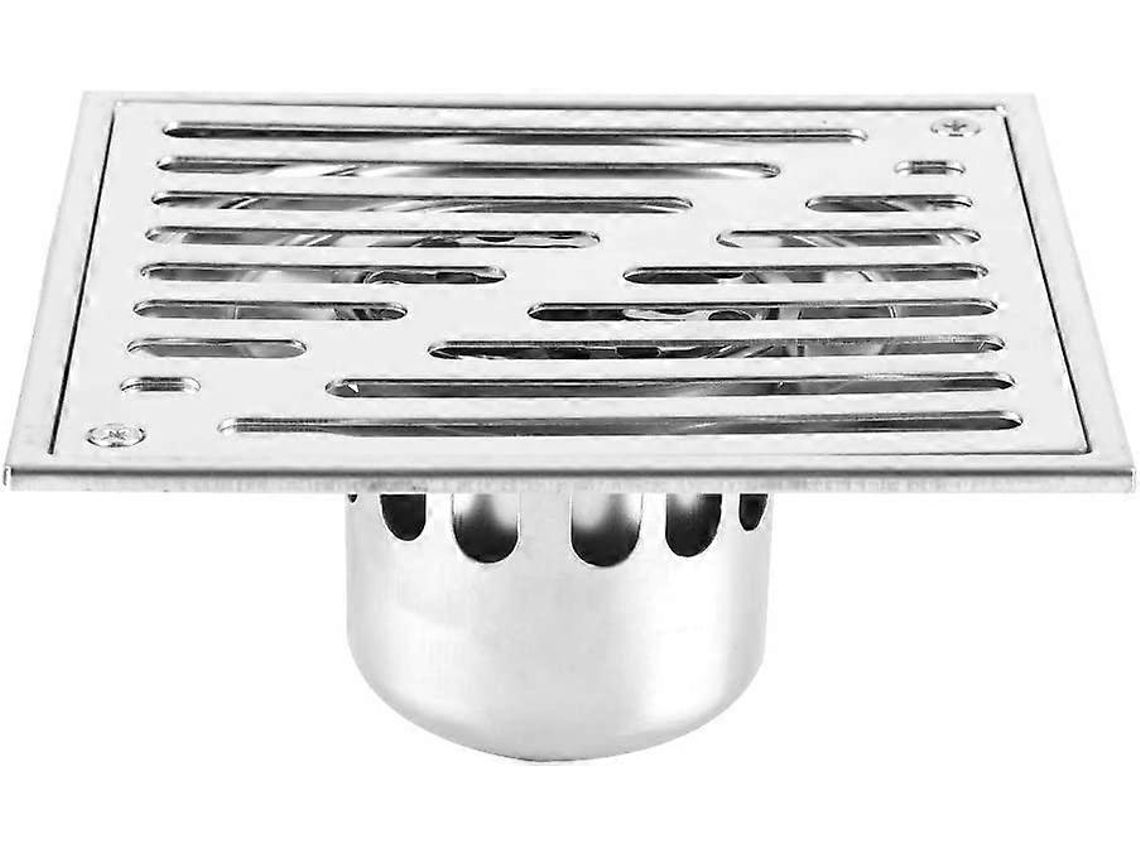 Desagüe De Piso De Ducha Cuadrado Con Tapa Retirable Acero Inoxidable Anti-olor Anti-atascos Para Cocina Baño Garaje