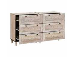 Maison Exclusive - Vitrina 2 Pcs Blanco 120 X 33,5 X 75 Cm Madera Maciza De Mango