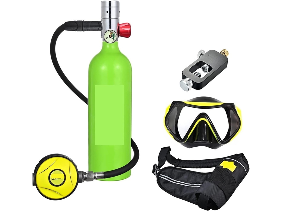 Mini Cilindro De Oxígeno Para Buceo Con Respirador Portátil De 1 Litro De Capacidad (color: