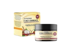 Jaysuing Moisturizing Styling Cream Fluffy Curly Hair Shaping Moisture Replenishment Moisturizing Gloss Repair Hair Frizz