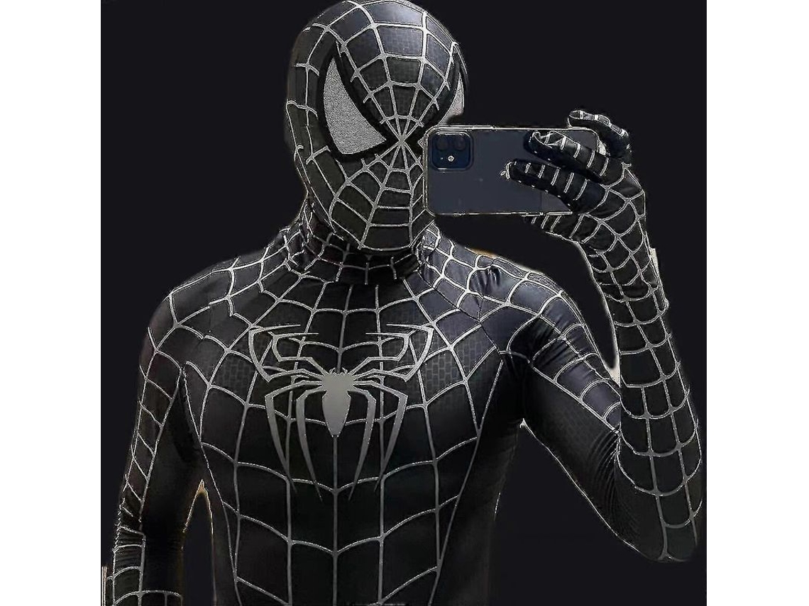 Traje De Cosplay Para Adulto De Spider-man Venom Symbiote Black Remy
