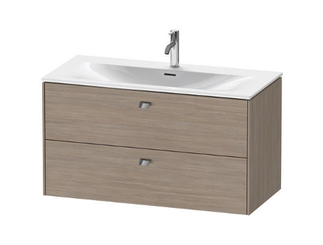 Mueble DURAVIT Brioso bajo lavabo montado en la pared 102,0 x 47,9 cm 2 cajones incl. recorte de sifón y delantal para lavabo Viu 234410