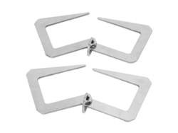 2 ganchos en forma de S de acero inoxidable multiusos para exteriores, resistentes, para acampar y hacer picnic.