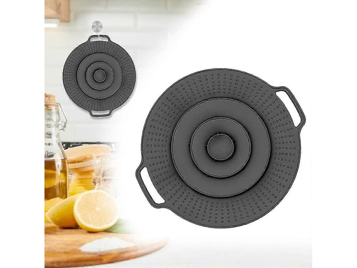 Tapa De Silicona Antiderrame Reutilizable Para Ollas Y Sarténes, Evita Desbordamientos Al Cocinar, Funcional Y Fácil De Limpiar