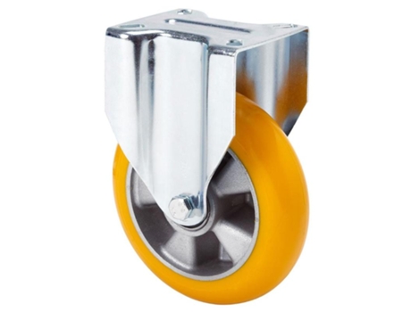 Rueda fija 17tv160-auab aluminio-poliur.naranja eje bolas balona ALEX