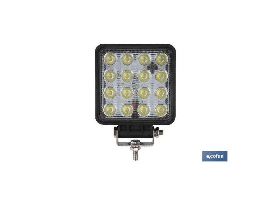 Faro trabajo 16 led 3360lm 6000k 48w, ip67 (10-30v)