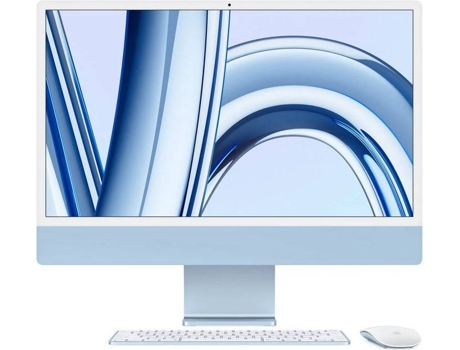 iMac APPLE Azul CTO (24" - Apple M3 - RAM: 8 GB - 256 GB SSD - GPU 10-Core)