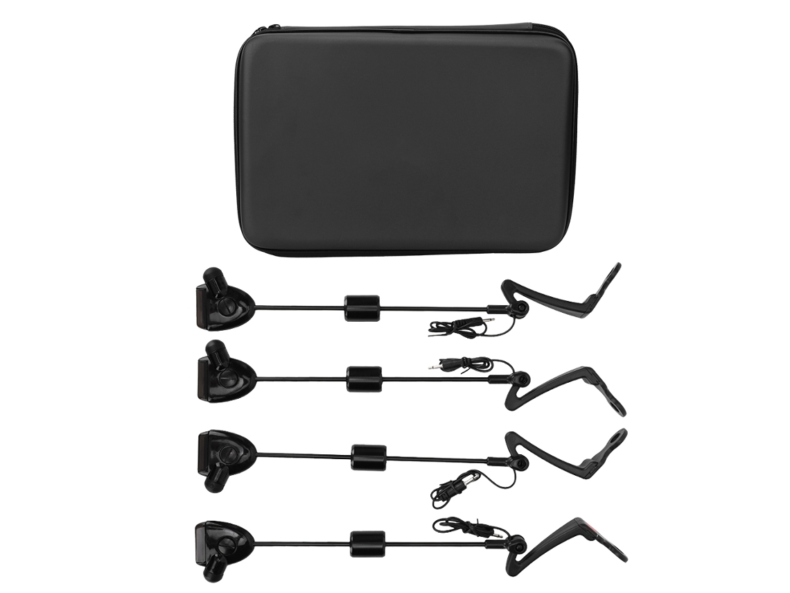 Alarma de picada para pesca con luz y sonido (4 unidades)