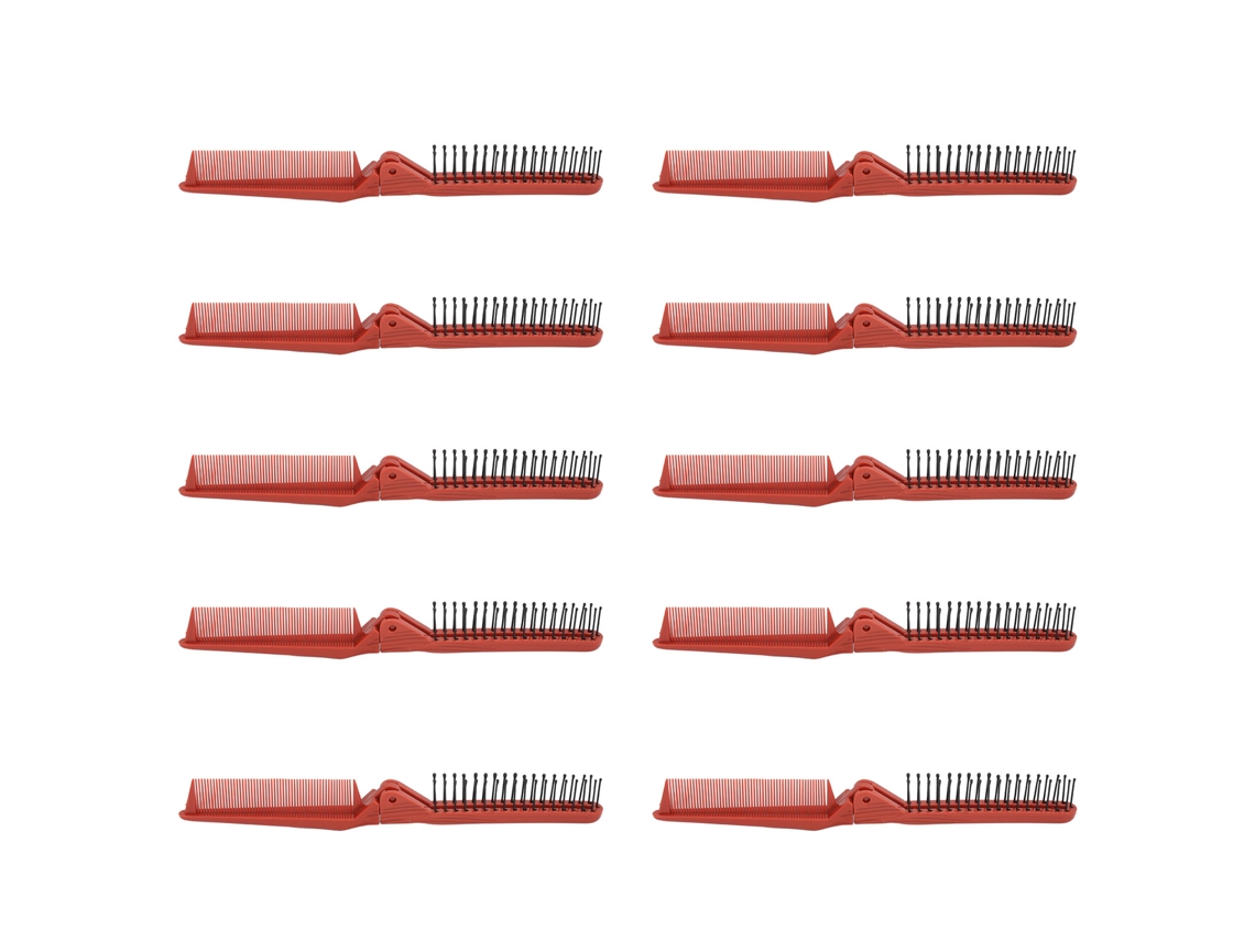 Vlrla-para Homens 10pcs Folding Fine Tooth Viagem Comb