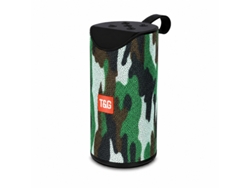 Coluna Bluetooth Portátil Wireless Com Alça Kimiso Tg-113 Verde Camuflado