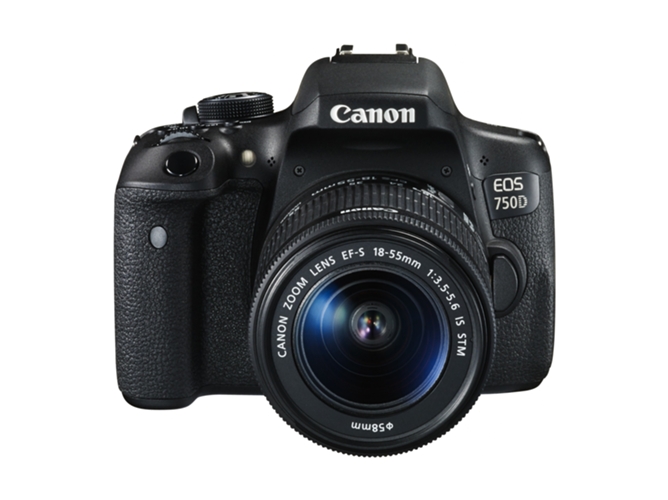 Kit Cámara Réflex CANON 750D + EF-S 18-55 IS STM (Negro - 24.2 MP - ISO: 100 a 12800)