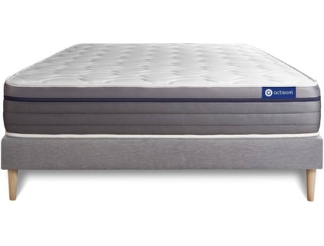 Conjunto de Somier + Colchón ACTISOM Actimemo Zen (Gris - 120x190cm)