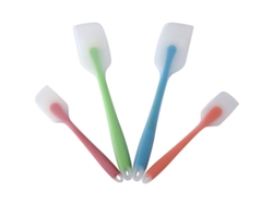 Set De 4 Cuchillas De Silicona Transparente Para Hornear, Espátulas Mezcladoras Resistentes Al Calor Y Lavavajillas