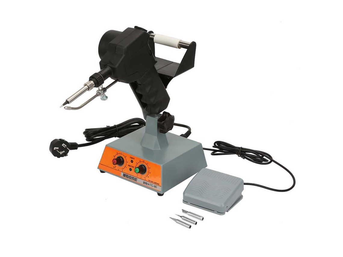 Máquina De Soldar Con Alimentador Automático De Latas, Control Por Pedal Y Temperatura Ajustable.