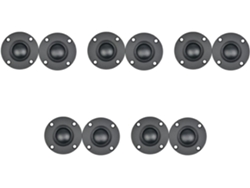 Paquete De 10 Altavoces De 6ω Y 30w Con Revestimiento De Seda Suave, Color Negro.