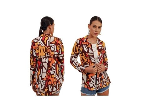 Camisa Unisex MT CLOTHES Gráfico Talla Marrón (Casal)
