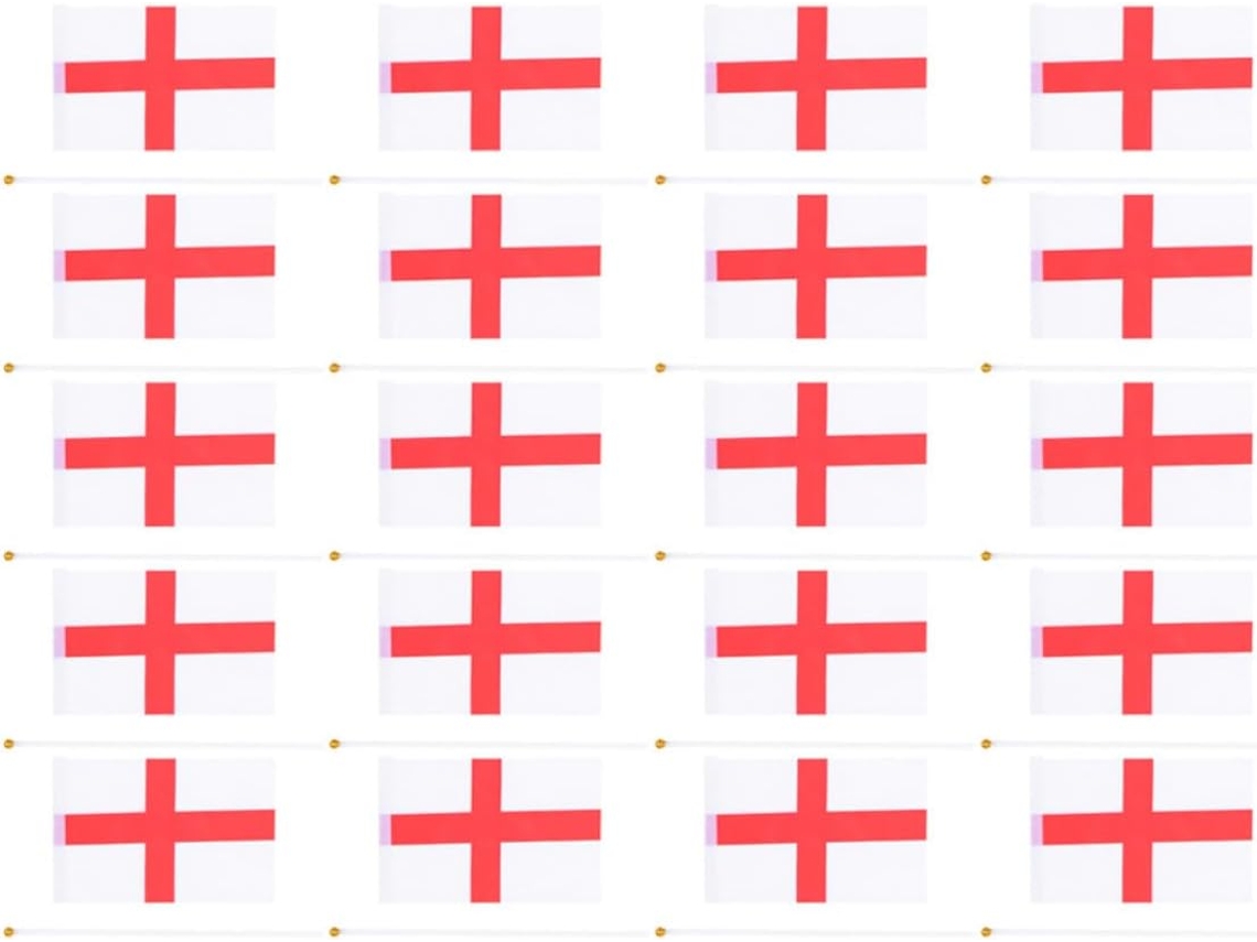 Juego De 20 Pequeñas Banderas Nacionales Británicas De Mano
