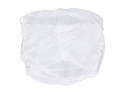 Jinwei-cubre Rostro Transpirable De Algodón Con Lazos Para Orejas Bufanda Cuello Protector Uv Para Mujer Blanco Verano