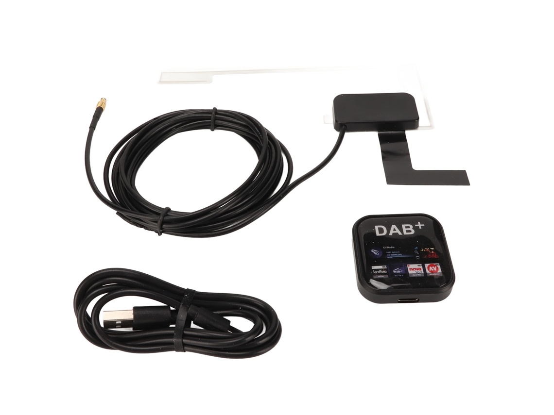 Receptor De Radio Portátil Dab Dab+ Con Antena Y Fuente De Alimentación Usb Para Android