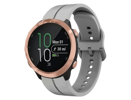 Correa de reloj inteligente para Garmin Forerunner 645 Music Correa de reloj de silicona con bucle de 20 mm (gris)