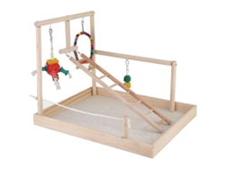 2026-parque De Juego De Madera Para Loros, Perchero Entrenamiento Gimnasio Para Pajaros Cockatiel