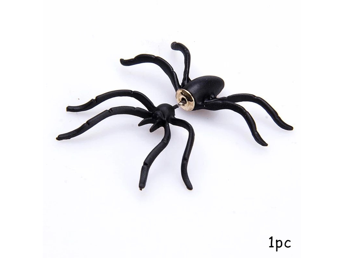 Pendientes de araña negra 3D Viewleaf para Halloween (1 pieza)
