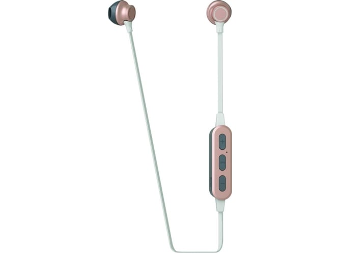 Auriculares Bluetooth MUVIT M2B (In Ear - Micrófono - Dorado)
