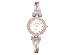 Reloj De Pulsera De Cuarzo Para Mujer Con Elegante Correa De Piel Sintética Y Esfera Redonda Morada.
