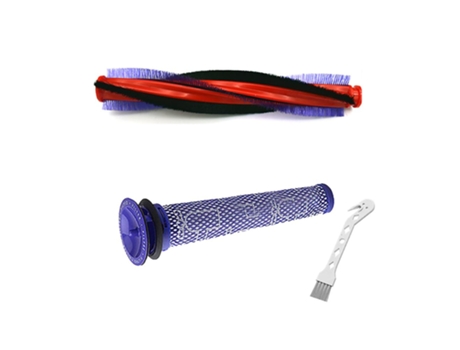 Filtro de rolo de escova de cerdas de 22,5 cm para dyson v6 fofo dc59 dc62 sv03