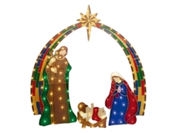 Belén familiar para jardín (Navidad/Halloween)