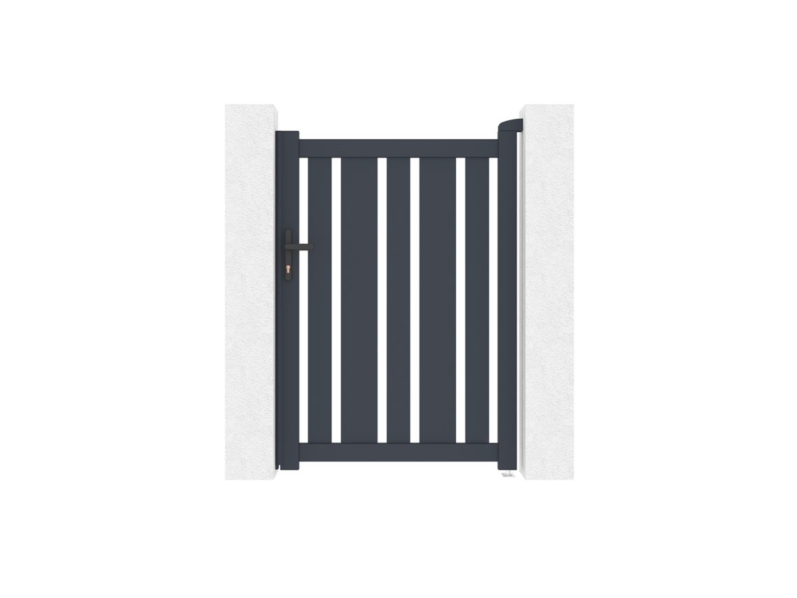 Puerta peatonal de aluminio 1m veymont A.140cm
