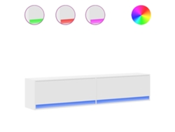 Mueble de TV de pared con luces LED blancas MAISON EXCLUSIVE (180x31x38 cm)