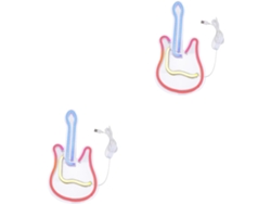 Piezas De Lámpara De Pared Decorativa De Acrílico Con Luz Nocturna De Neón Led En Forma De Guitarra Para Dormitorio O Bar.