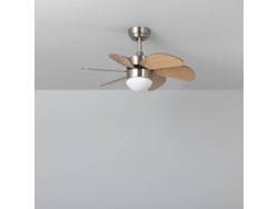 Ventilador de Techo LEDKIA TechBrey LED Orion (12 W - Madera - 810 mm)