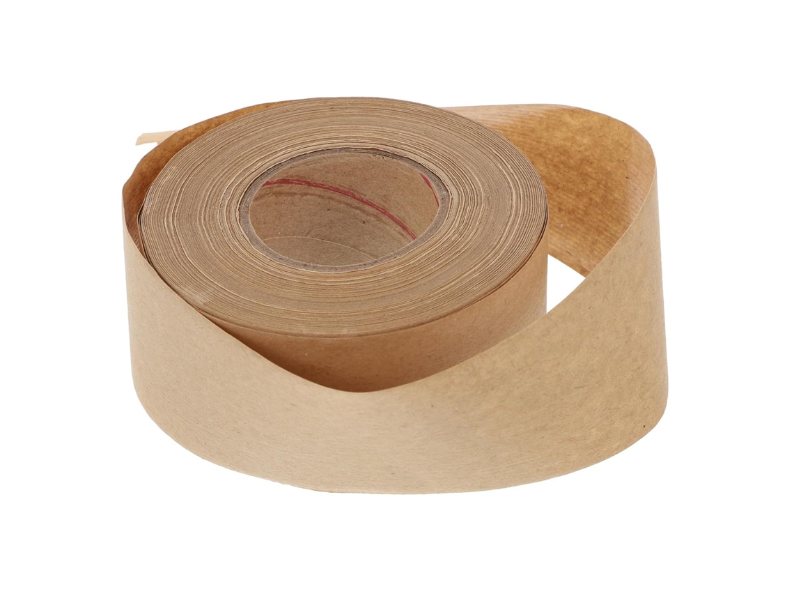 Papel Marrón Autoadhesivo Activado Por Agua, Fabricado Con Cinta Adhesiva. Kraft Resistente.
