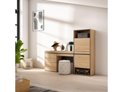 Zapatero, 187x145x35 cm, Dormitorio, habitación, Cómoda, Cajonera, Tocador, Roble SKRAUT HOME