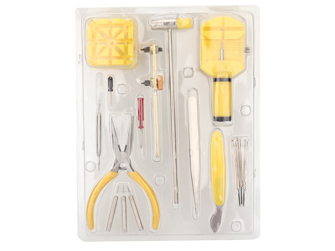 Kit de herramientas de reparación de relojes de 16 piezas