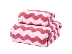Toalla Kofihety Waffle Baño Secado Rápido Ligeras Baño Algodón Rojo (35x25x15cm)