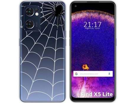 Carcasa Oppo Find X5 Lite 5G TUMUNDOSMARTPHONE Dibujos Transparente Araña Multicolor