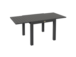 Mesa Jardín Exterior 162x80x75 Cm Gris