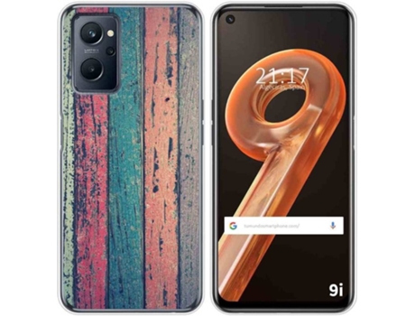 Carcasa Realme 9i TUMUNDOSMARTPHONE Dibujos Madera 10 Multicolor