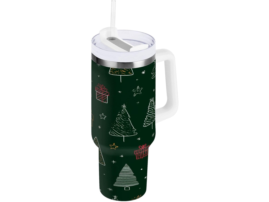 Árbol Navidad Vaso Botella Taza Acero Inoxidable - Vaso Térmico Portátil