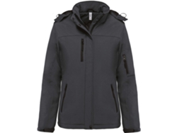 Abrigo KARIBAN Poliéster Mujer (S - Gris)