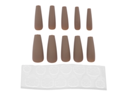 Unhas Falsas De Luxo Longas Em Forma De Caixão Prensáveis - N5355-06