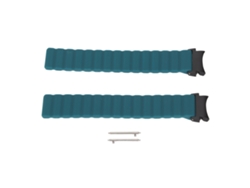 2pcs Pulseira De Relógio Magnética Dupla Via Ajustável Em Silicone Para Samsung Verde